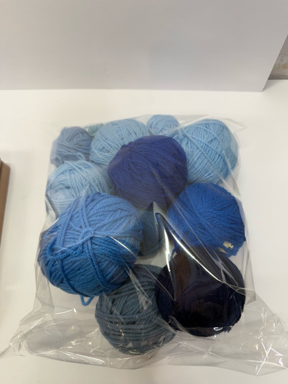 1lb + Bag of Blue Yarn Mini Skeins for Knitting Crocheting Crafting - Picture 2 of 5